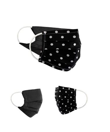 BAF Community Mask Teen Young Pack Set UniSex makeshift mask Aglable Mundsprung Mask Mask and Nose Protection WendMask Motif BCI Washable 14cm wide Style 68 T black