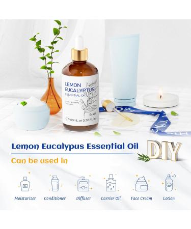 HIQILI 100ML Lemon Eucalyptus Essential Oil & 30ML Leather Fragrance Oil for DIY Diffuser - Buy Online on GoSupps.com