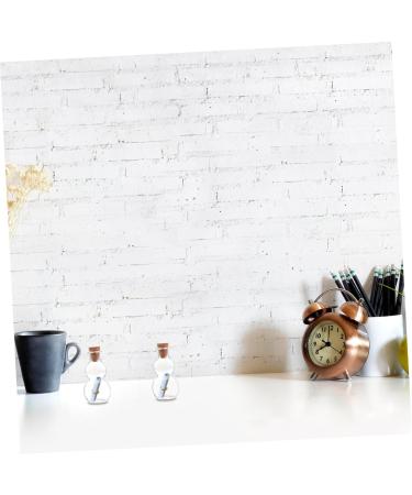 Zerodeko Glass Jar 3pcs Wishing Bottle Glass Wooden Accessories Bed Room Decor Transparent 3.8X2.cm - Buy Online on GoSupps.com