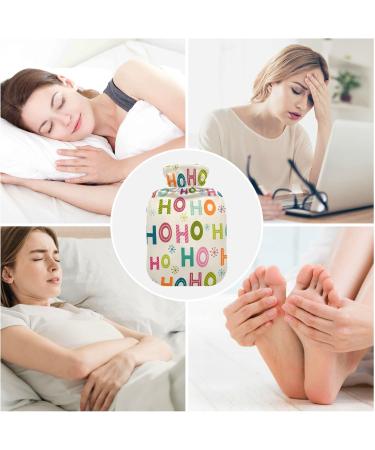 Hohoho Christmas Hot Water Bottle with Cover - 2L Heating Bottle for Pain Relief & Period Cramps | Shop Internationally - Buy Online on GoSupps.com