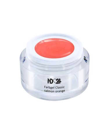 Uv Led Color Gel - Gel Classic Salmon Orange - Orange Color - Studio Quality - Made in Germany - 5ml