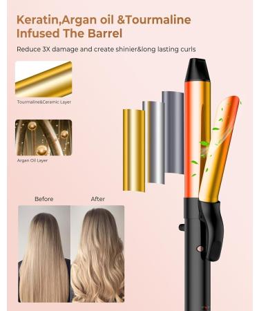 Ukliss Rotating Automatic Curling Iron - Fast Heating Self Curling Wand for Long Hair | 30s Heat Up Time Time-Saving & Effortless Curls - Buy Online on GoSupps.com