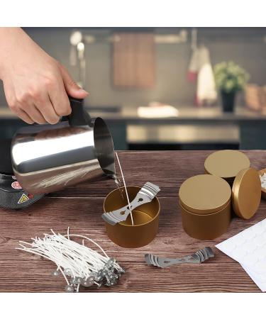 Candle Making Kit with Electronic Hot Plate - Includes Melting Pot, Soy Wax, Wicks, Stickers, and Tools - Buy Online on GoSupps.com