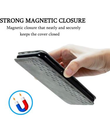 Miagon for Huawei P Smart 2021 Fashion Wallet Case Retro PU Leather Book Flip Cover Protective Shockproof Bumper with Magnetic Card Slots Stand Function Gray Huawei P Smart 2021 Gray - Buy Online on GoSupps.com