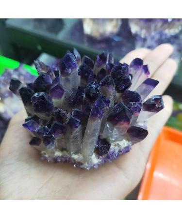 Natural Crystal Rough Natural Crystals and Stones 1pcs 400-500g Natural Amethyst Cluster raw Stones geode Reiki Quartz Crystal Minerals Gemstone Remove Negative for Decoration - Buy Online on GoSupps.com