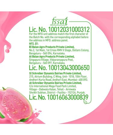 B Natural Jus de goyave - Bont des fibres - 1 litre - Buy Online on GoSupps.com