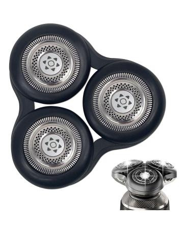 SH98 Replacement Heads for Philips Norelco Electric Shavers Series 9 Compatible With Series S9xxx shaves Black