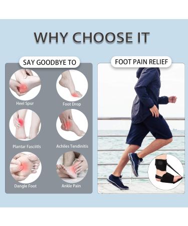 Plantar Fasciitis Night Splint - Adjustable Ankle Brace for Heel Pain Relief | Upgraded Support for Plantar Fasciitis Comfort - Buy Online on GoSupps.com