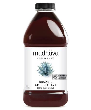 Madhava Organic Amber Agave, 46 Ounce (Pack of 2)