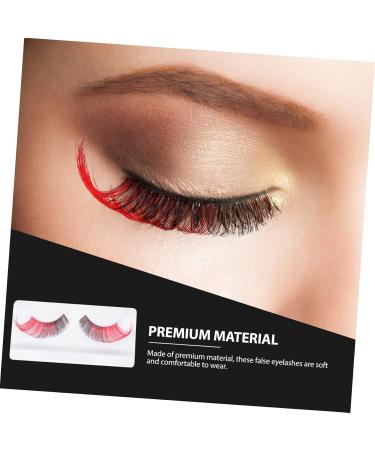 ABOOFAN 15 Pairs Halloween False Eyelashes Eye Lashes Extension for Halloween Red Fake Lashes for Costume Party Halloween Makeup Eyelashes Dramatic Eyelashes Imported Fiber Prom Extend 5d - Buy Online on GoSupps.com