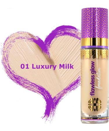 Ingrid Cosmetics - BB Cream Foundation Makeup for Combination Skin Covering & Waterproof Perfect Coverage & Natural Shine - 5 Shades - 01 Luxury Milk - Buy Online on GoSupps.com