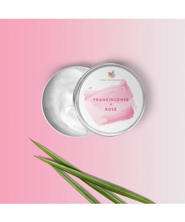 Rose and Frankincense Face Cream - 100% Natural Anti Ageing Wrinkle and Line Reducing Ingredients Cruelty Free 30ml