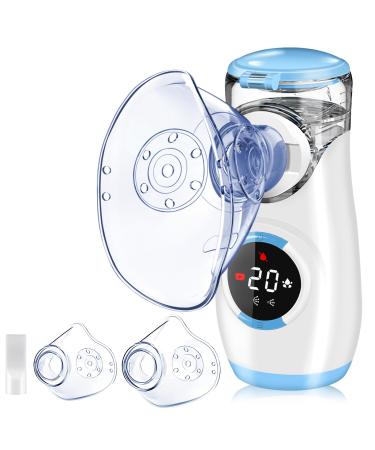 Wholede inhalation device Digital inhalation device for baby children adults fuzling inhalator with countdown for atomization quiet portable inhalator with 2 mask and mouthpiece