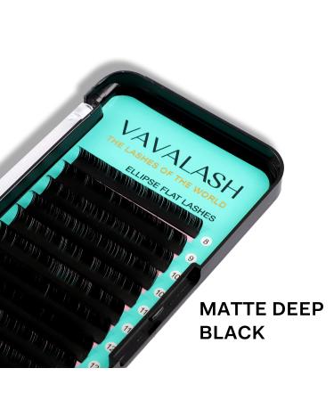 Ellipse Eyelash Extensions 0.15mm D Curl 8-15mm Mixed Flat Lashes | Matte Individual Eyelashes for Salon Use | Black Mink False Lashes | D-0.15-8-15mm - Buy Online on GoSupps.com