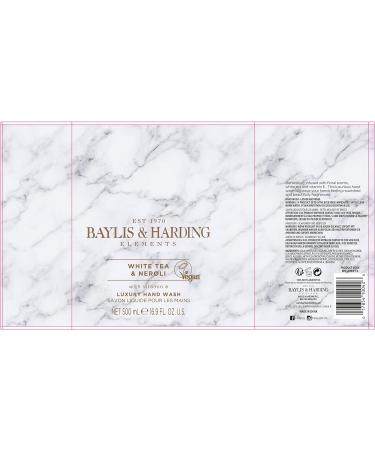 Baylis & Harding Elements Hand Wash Bundle: 3 x 500 ml Lemon & Mint & 3 x 500 ml White Tea & Neroli (6 bottles) - Vegan Friendly Hand Wash Bundle 8 - Buy Online on GoSupps.com