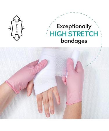 Medrull 10cm x 4m Gauze Bandage Set - Ultra Crepp Fixation Bandages (10 Pieces) - Premium Dressing Material for Quick Healing - Buy Online on GoSupps.com