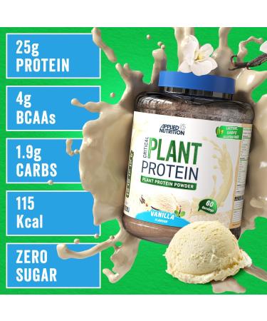 Applied Nutrition Critical Plant Protein Vanilla 1800g Vanille 1800g - Buy Online on GoSupps.com