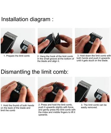 8PCS Hair Guide Comb Set Compatible with Hair Limit Combs Hair Trimmer Guards Attachments Hair Salon Tool Set Random Colors without Rack - Buy Online on GoSupps.com