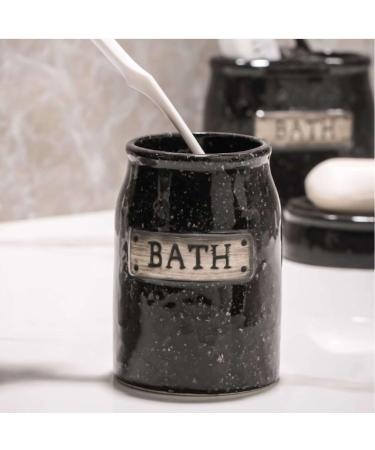 Bathroom soap dispenser handwash dispenser bottle/Ceramic Bathroom Accessories Sets Complete Accesorios Para Ba o Stylish Apartment Decor Aesthetic For Your Modern Restroom-blue-5 set (Color : Bl 5 set Black - Buy Online on GoSupps.com