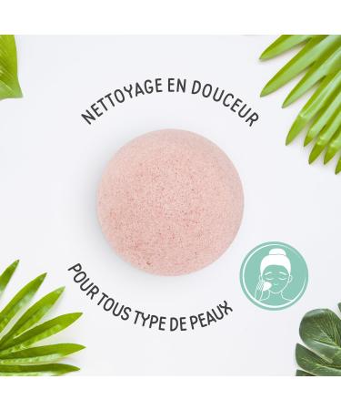 Feel Natural Konjac Sponge - Cherry Blossom | Eco-Friendly Facial Cleanser for Glowing Skin - Buy Online on GoSupps.com