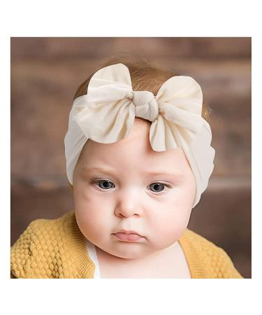 Midodo 12PCS Soft Elastic Baby Turban Headbands - Newborn Girl Accessories - Comfortable Nylon Hair Bands - Buy Online on GoSupps.com