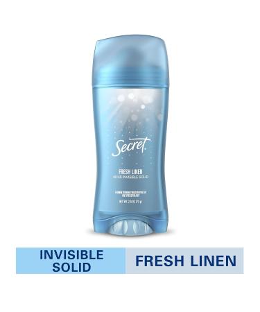 Buy Secret Invisible Solid Antiperspirant & Deodorant - Fresh Linen Scent 2.6 Oz - International Shipping Available - Buy Online on GoSupps.com