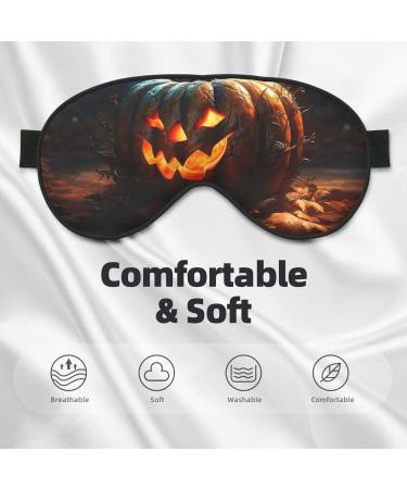 SSIMOO Fall Pumpkin Sleep Mask | Adjustable & Breathable Eye Mask for Comfortable Sleep | Fashionable Sleep Accessory - Buy Online on GoSupps.com