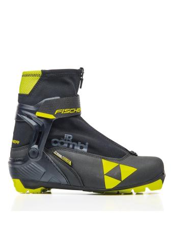 Fischer Jr Combi Cross Country Ski Boot 2020/2021 Black/Yellow 35