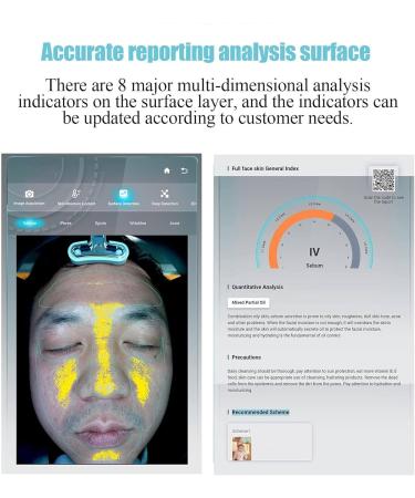 Analyseur de Peau 3D Scanner de Peau de 28 Millions Spectre multilingue 8 14 indicateurs de sant de la Peau Reconnaissance faciale Automatique Miroir Magique - Buy Online on GoSupps.com