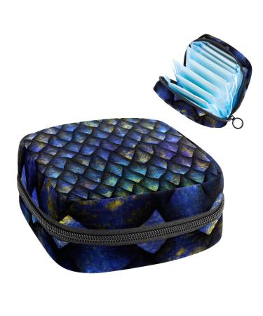 Dark color dinosaurs dragons pattern ladies binding pocket feminine menstrual cup bags still pad holder tampon pockets portable period pocket for women teen girls 1 colored 2