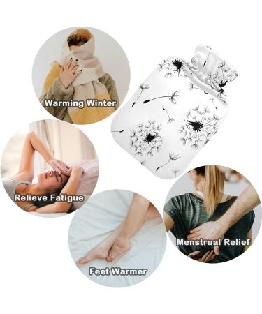 NAANLE 2L Hot Water Bottle with Dandelion Cover - Pain Relief for Menstrual Cramps & Heat Therapy - Buy Online on GoSupps.com
