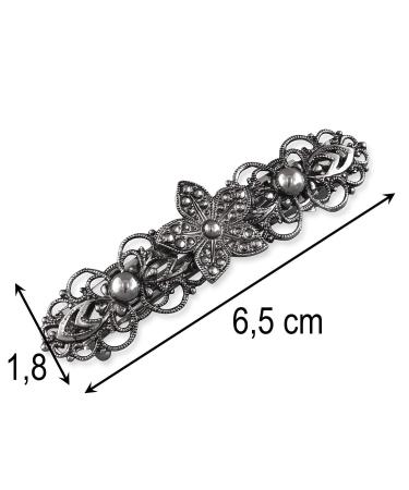 Rivelle Vintage Silver Hair Clip | Ladies Traditional Hair Accessory for Weddings - Buy Online on GoSupps.com