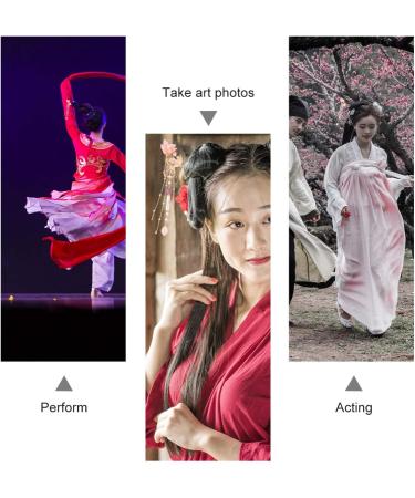 FRCOLOR Pink Pearl Flower Hair Stick Chinese Hair Chopsticks Vintage Long Tassel Hairpin Chignon Chopsticks Hanfu Hair Making Accessories - Buy Online on GoSupps.com