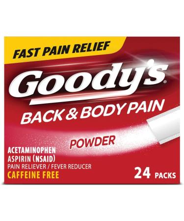 Goody's Back and Body Pain Relief Powder, Dissolve Packs, 24 Individual Packets 24 Count (Pack of 1)