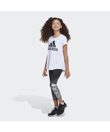 adidas Girls' Aeroready Graphic 7/8 Tights XL Slim Black - Performance Wear for Active Kids - Buy Online on GoSupps.com