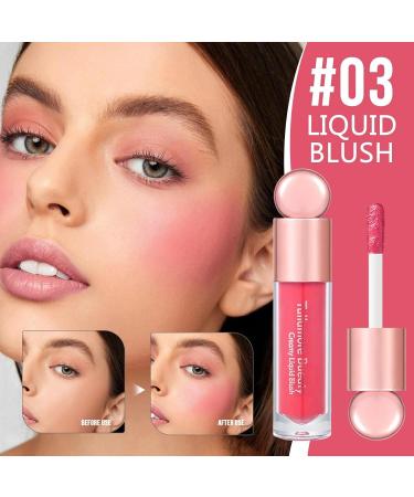  Moisturizing Liquid - Long-Lasting Cheek Tint for Lips Eyes Lips for Girls Ladies Women Uaxiu 03# - Buy Online on GoSupps.com