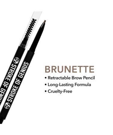 W7 Stroke of Genius Eyebrow Pencil - Precise Duo-Ended Brunette Eyebrow Makeup with Spoolie Brush | Cruelty-Free | International Shipping Available - Buy Online on GoSupps.com