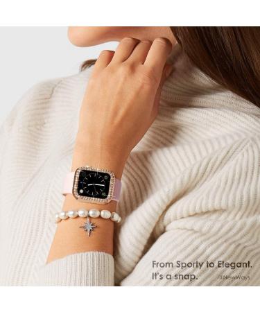 NewWays 2-Pack Bling Apple Watch Cases 40mm SE 2022 Series 6 5 4 - Rose Gold/Clear - Buy Online on GoSupps.com