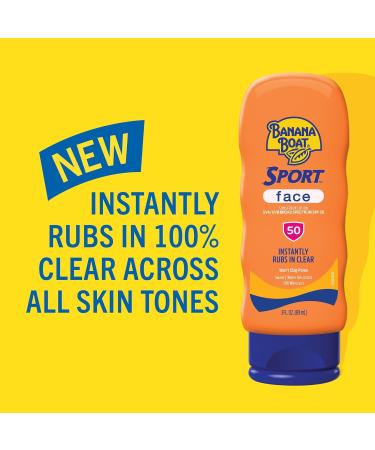 Banana Boat Sport Sunscreen for Face SPF 50 3Fl Oz Banana Boat Sunscreen SPF 50 Travel Size Sunblock Mini Sunscreen for Dry Skin Face 3Fl Oz 3 Fl Oz (Pack of 1) - Buy Online on GoSupps.com