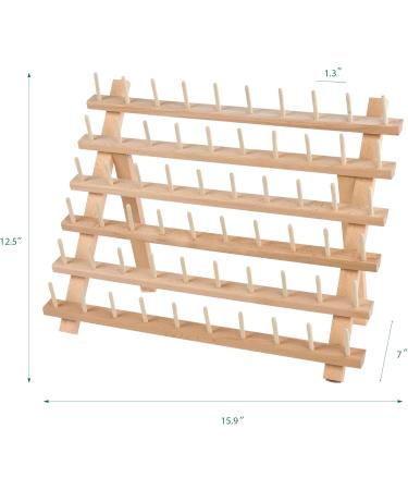 SAND MINE Wooden Thread Rack Sewing and Embroidery Thread Holder - 60 Spools (2 Pack) - Buy Online on GoSupps.com