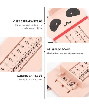 NUOBESTY Baby Foot Measuring Device | Professional Feet Length Ruler with Chart | Child Shoe Sizer Tool - Buy Online on GoSupps.com