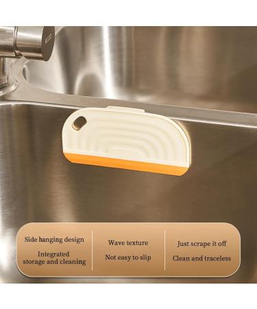 Small Squeegee Mini Wiper Cleaner Glass Cleaning Artifact Cleaner Bathroom Glass Artifact Cleaner Washbasin Mirror Cleaning Artifact for Windows Mirror and Kitchen (Yellow) - Buy Online on GoSupps.com