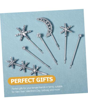minkissy 5 Sets Fringe Bobby Pin Hair Clips for Teen Girls Star Hair Accessories Hair Barrette Side Clip Goody Hair Clips for Women Wedding Hair Clip Hair Pin Bangs Rhinestone Issue Card - Buy Online on GoSupps.com