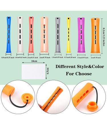 Starze Perm Rods Set: Cold Wave Rods for Natural Hair, Hair Roller Curler for Long Hair - Orange White Beige Purple - DIY Curly Hair Tools - Buy Online on GoSupps.com