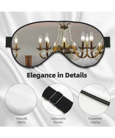 SSIMOO Ball Room Chandelier Sleep Mask - Adjustable Breathable & Fashionable Eye Mask for Comfortable Sleep | International Shipping - Buy Online on GoSupps.com