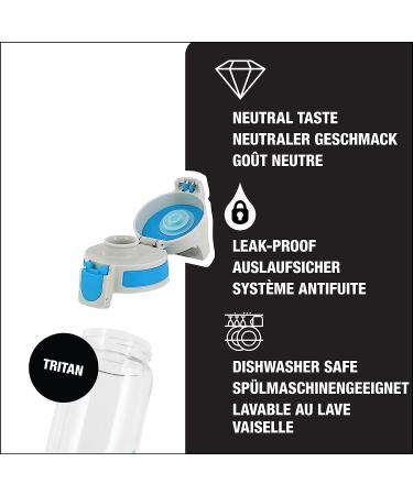 SIGG Total Clear One Aqua Sport Water Bottle - BPA-Free Leak-Proof 17 Oz Tritan Plastic - Lightweight & Shatterproof - Buy Online on GoSupps.com