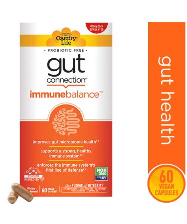 Country Life Gut Connection Immune Balance 60 Vegan Capsules