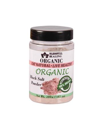 Blessfull Healing Organic Black Salt Powder 200 Gram Airtight Container (Packing May Vary) 200 Gram 7.05 oz