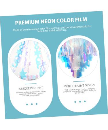 ABOOFAN 1pc Chandelier Household Decor Christmas Party Supplies Neon Color Scene Decor Hanging Accessories Silver 35x35x40cm - Buy Online on GoSupps.com