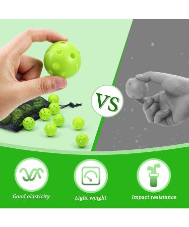 50 Pack Plastic Golf Balls - Limited Flight Practice Training Balls with Mesh Bag - Buy Online on GoSupps.com